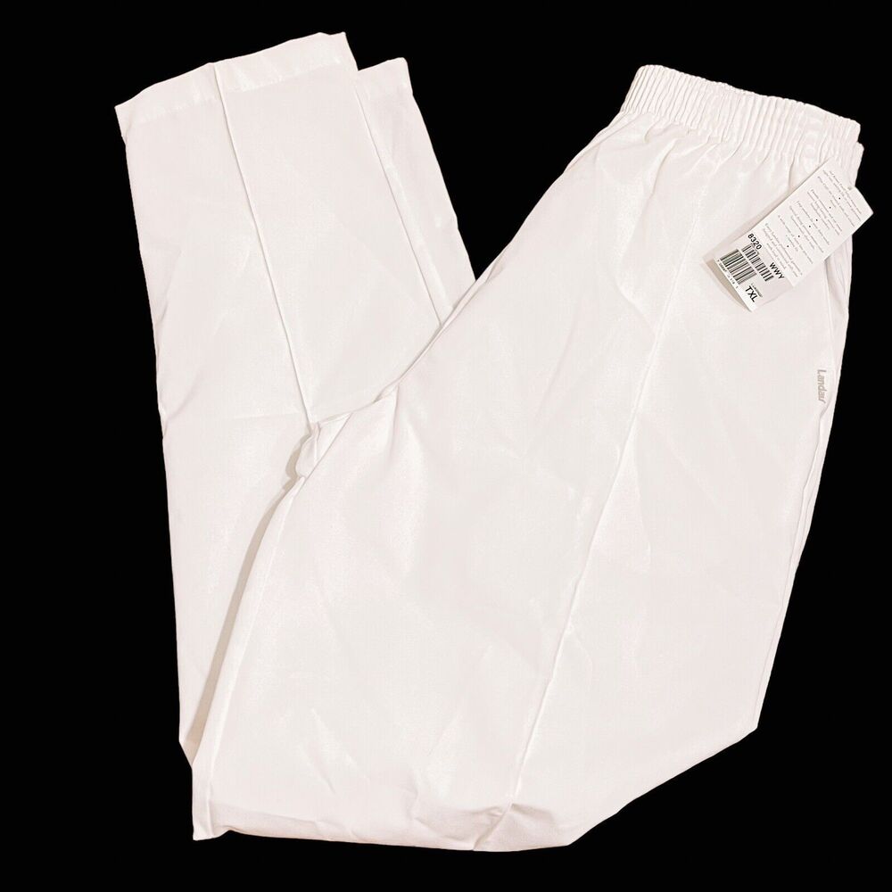 Landau Essentials Easy Fit 2 Pocket Elastic Scrub Pants Women 8327 WWY XLT Tall
